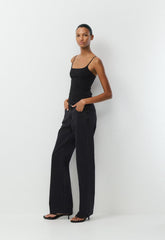 Casual Contour Presence Cami Tank - BLACK