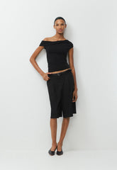 Casual Contour Ravish Top - BLACK