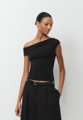 Casual Contour Ravish Top - BLACK