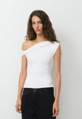 Casual Contour Ravish Top - WHITE