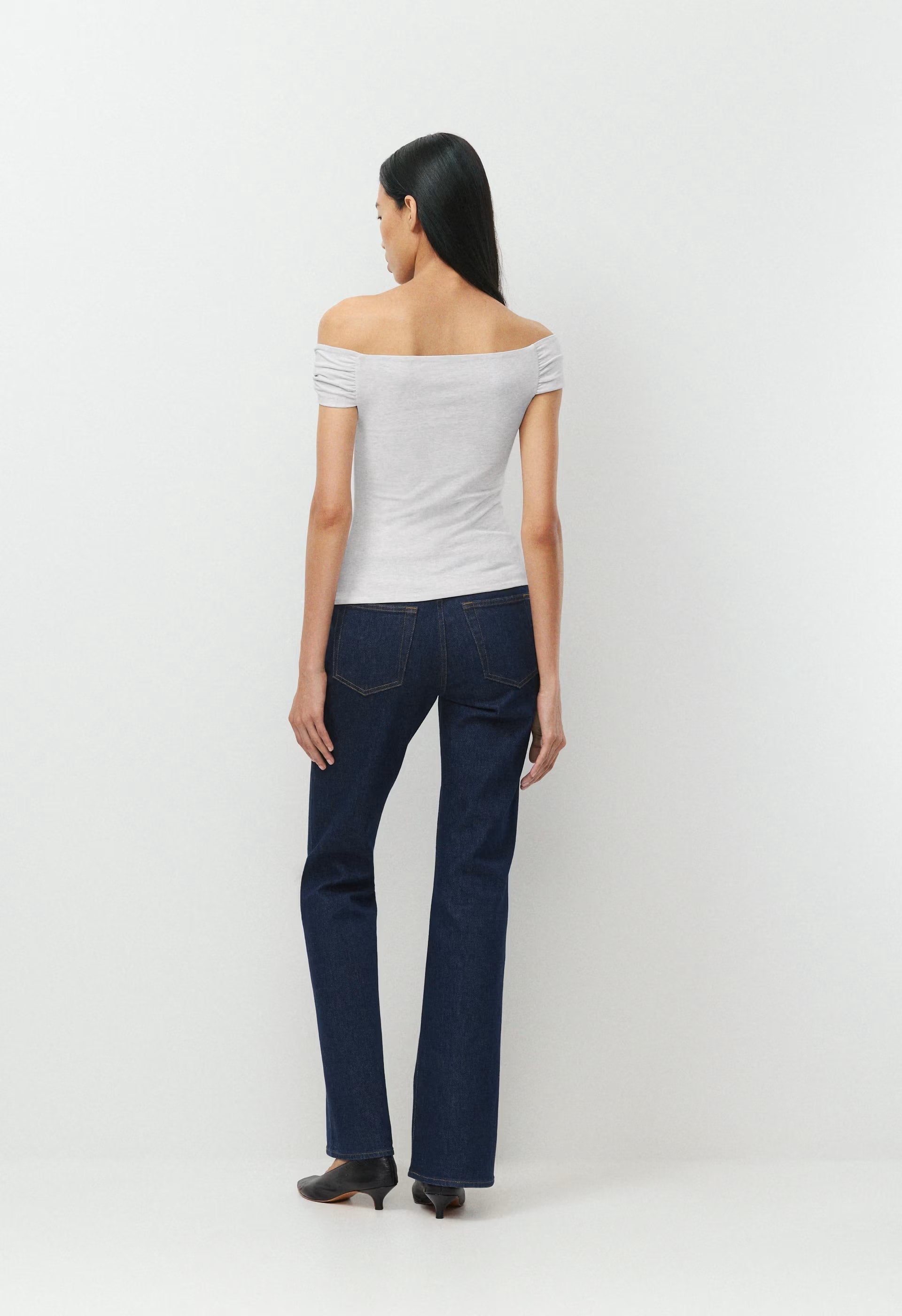 Casual Contour Ravish Top - HEATHER CLOUD WHITE
