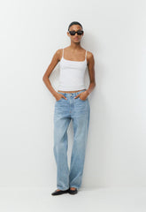 Casual Contour Presence Cami Tank - HEATHER CLOUD WHITE