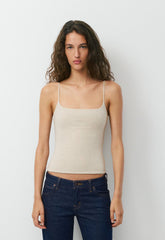 Casual Contour Presence Cami Tank - HEATHER ECRU