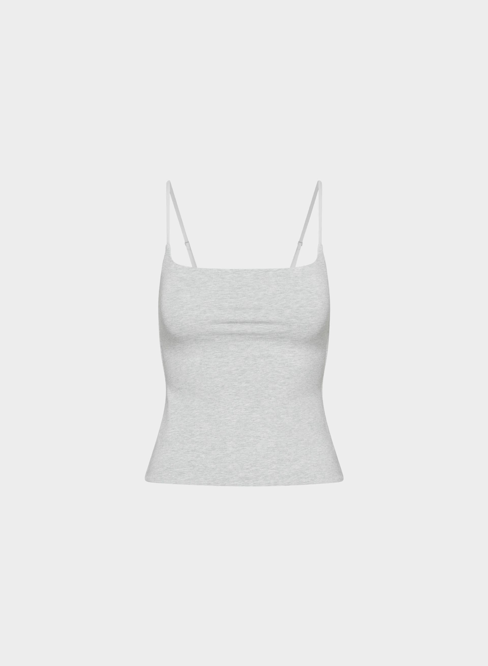 Casual Contour Presence Cami Tank - HEATHER CHROME
