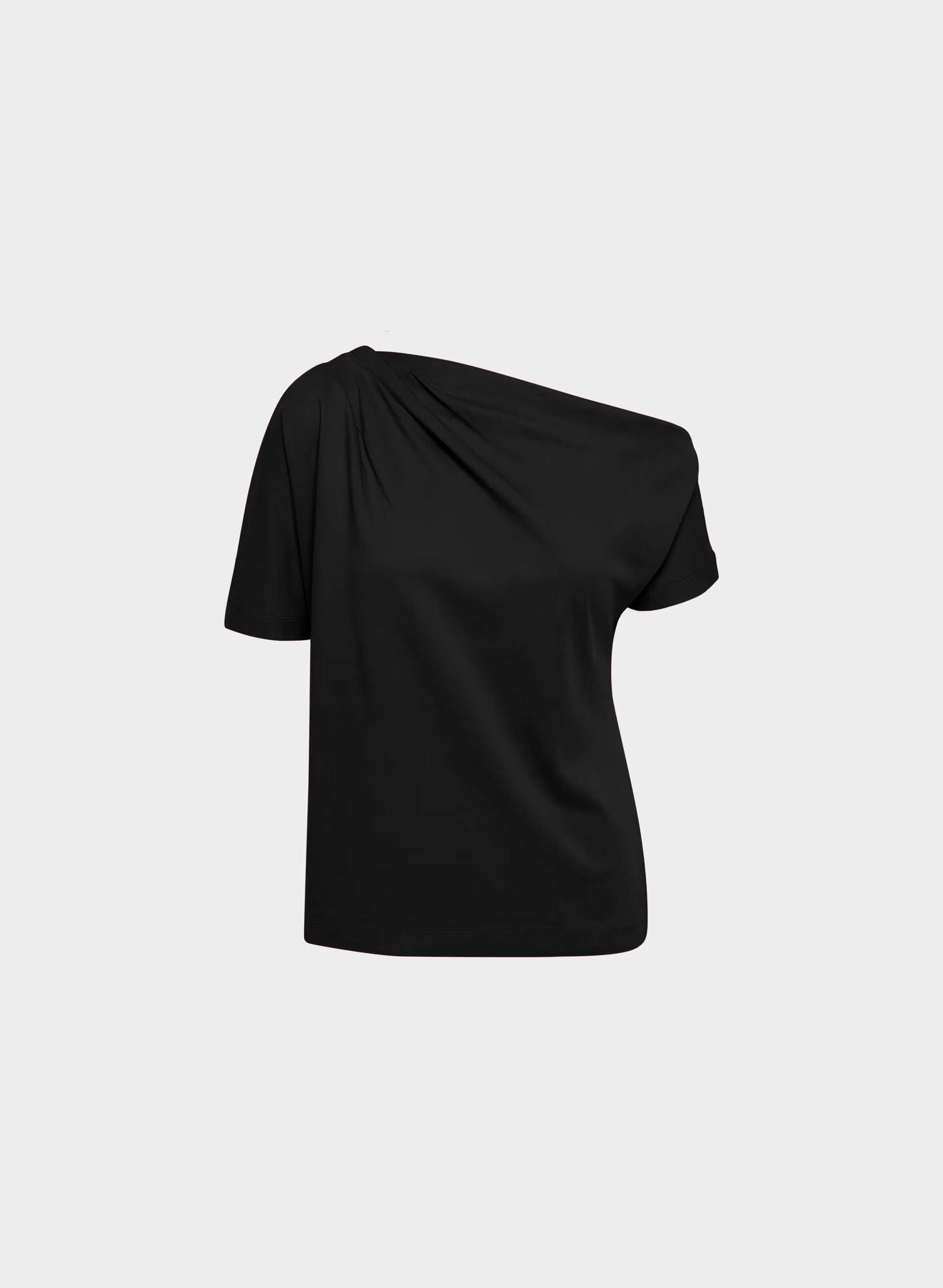 InterLock Cotton Script Top - BLACK