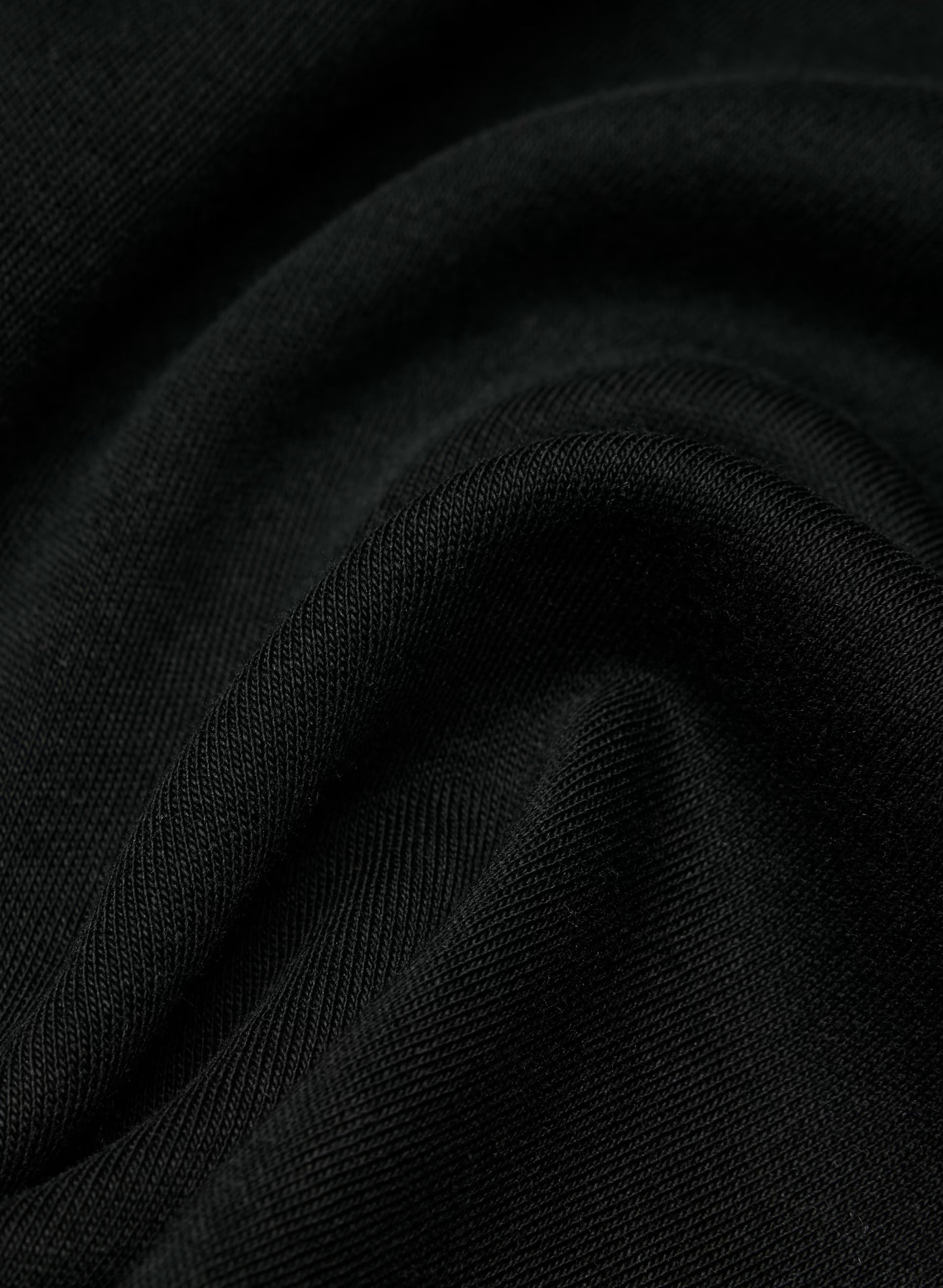 InterLock Cotton Script Top - BLACK