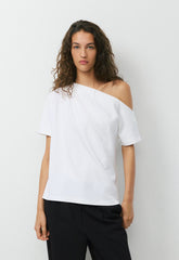 InterLock Cotton Script Top - WHITE