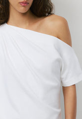 InterLock Cotton Script Top - WHITE