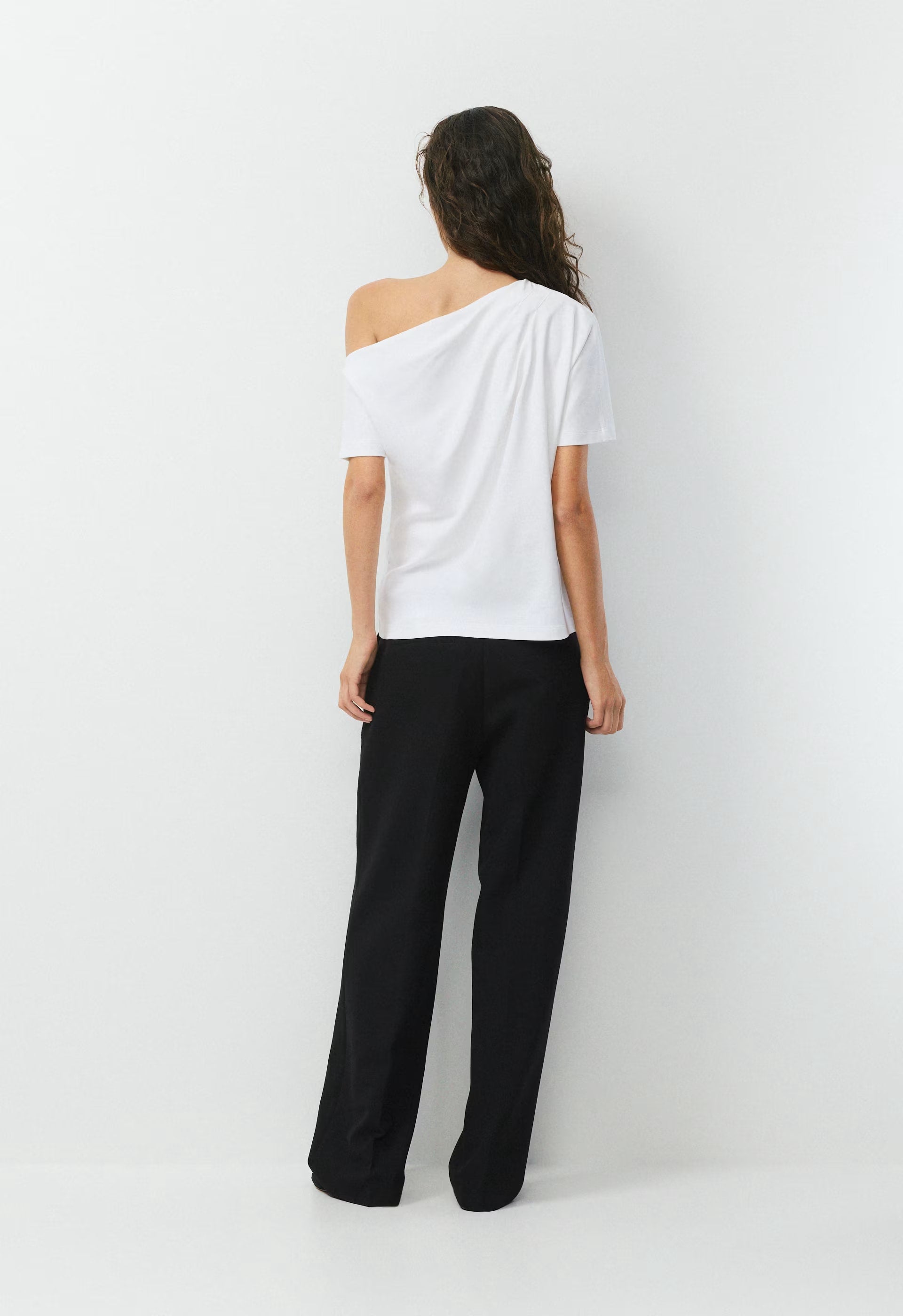 InterLock Cotton Script Top - WHITE