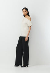 InterLock Cotton Script Top - MATTE PEARL