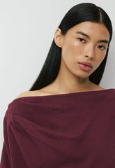 InterLock Cotton Script Top - GALA PLUM