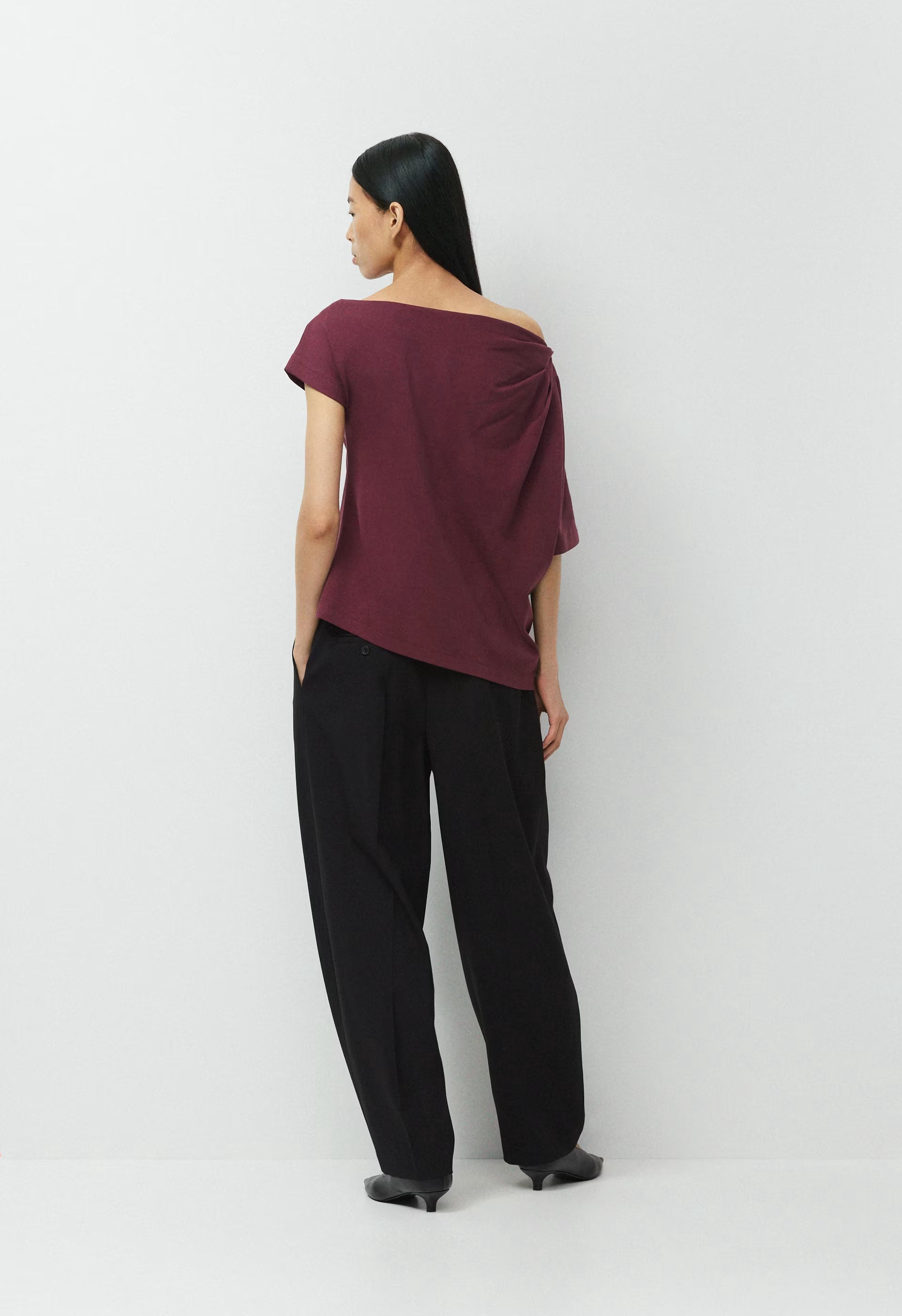 InterLock Cotton Script Top - GALA PLUM
