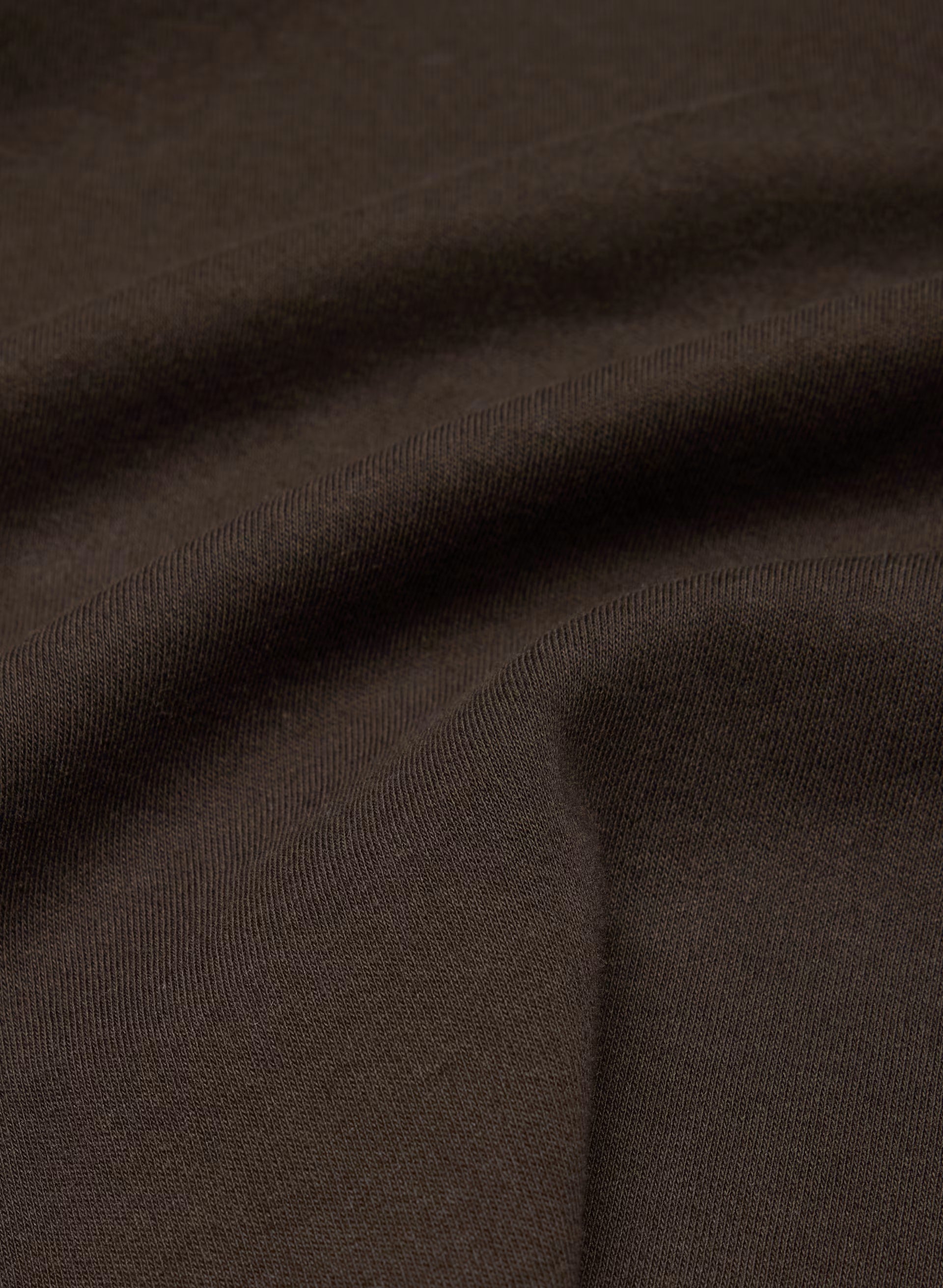 InterLock Cotton Script Top - CACAO NIB BROWN