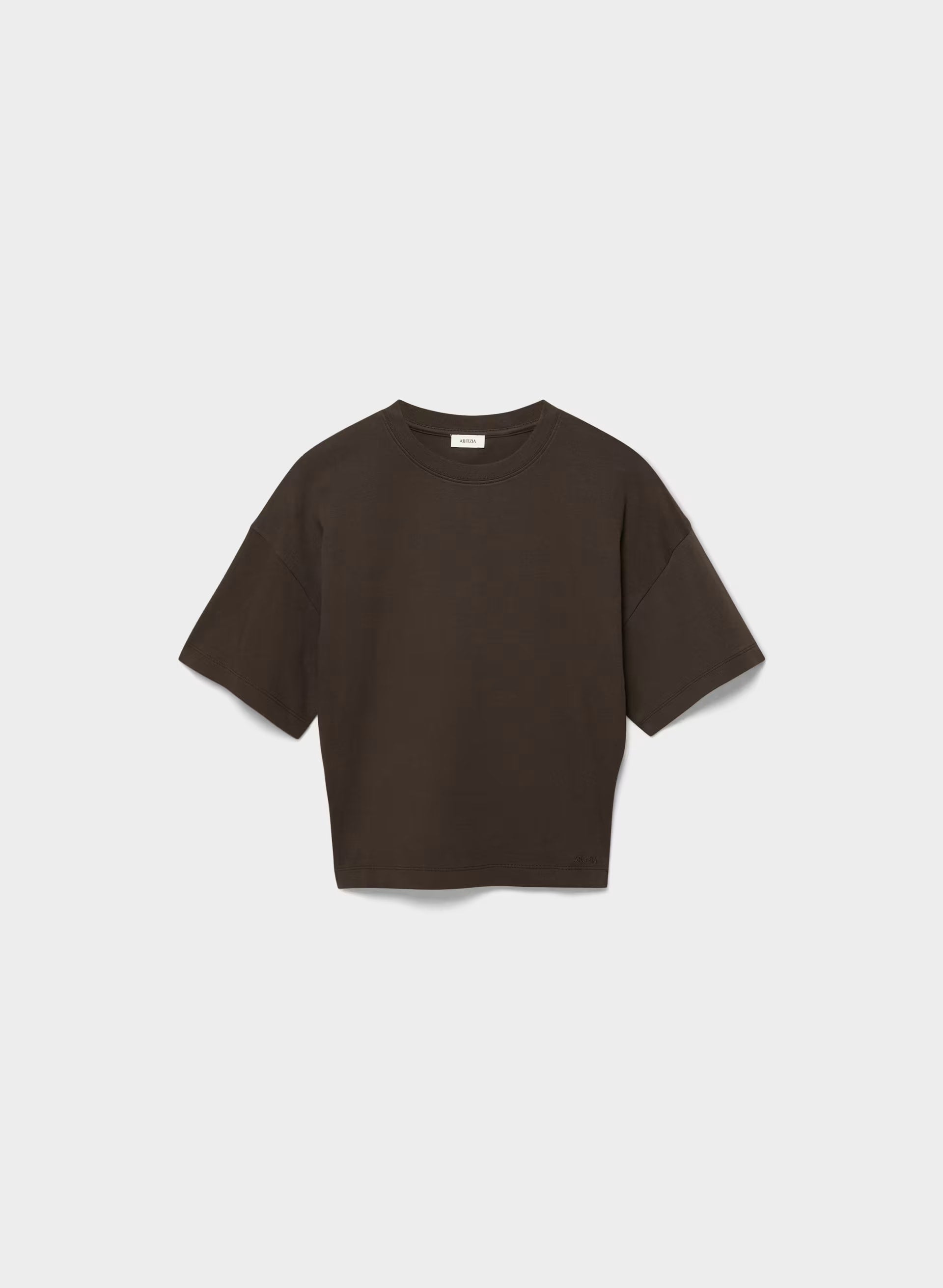 InterLock Cotton Barclay T-Shirt - CACAO NIB BROWN