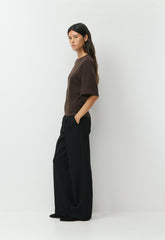 InterLock Cotton Barclay T-Shirt - CACAO NIB BROWN