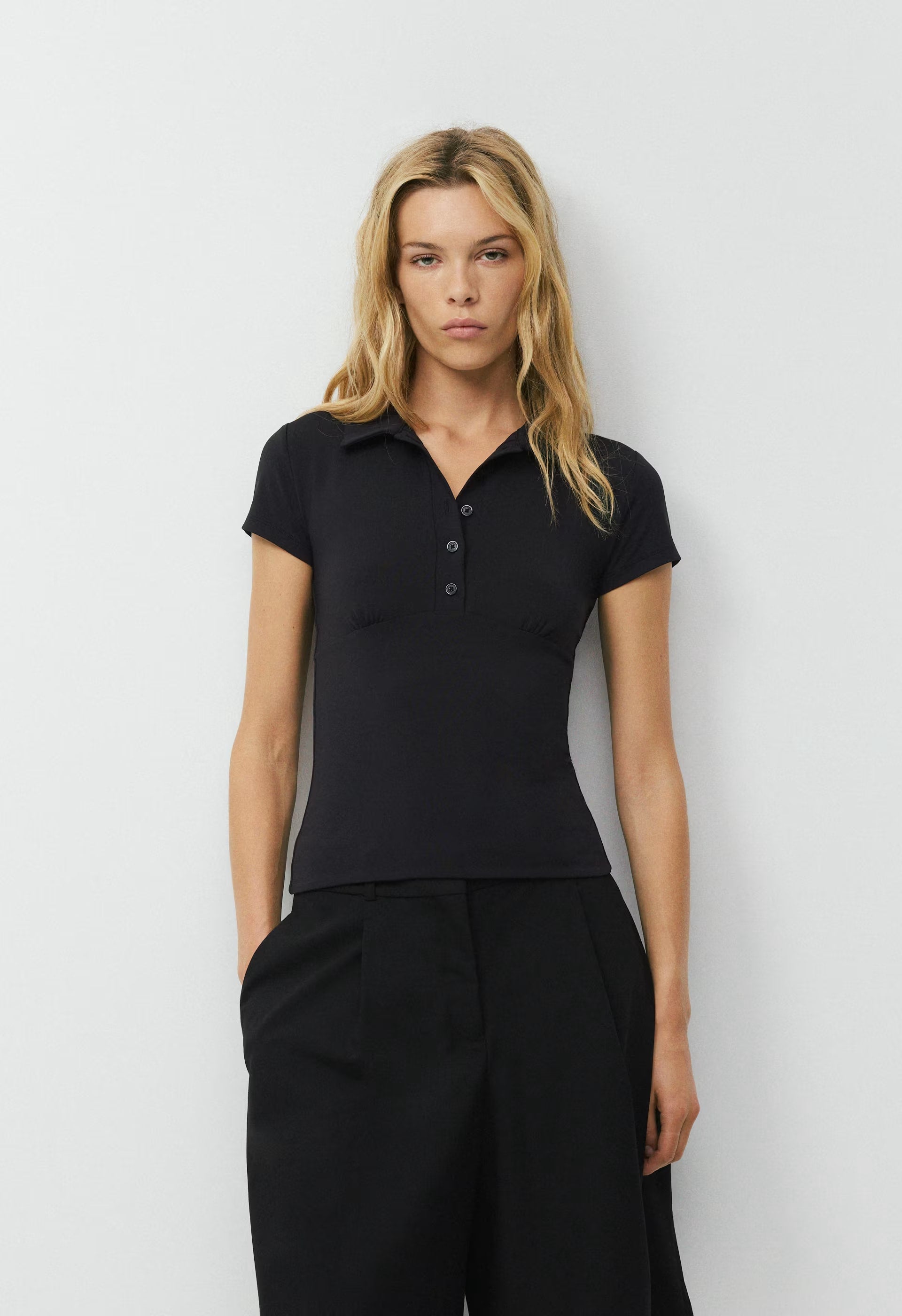 Original Contour Flyer Polo T-Shirt - BLACK