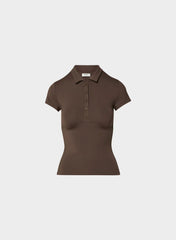 Original Contour Flyer Polo T-Shirt - RICH MOCHA BROWN