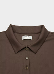 Original Contour Flyer Polo T-Shirt - RICH MOCHA BROWN