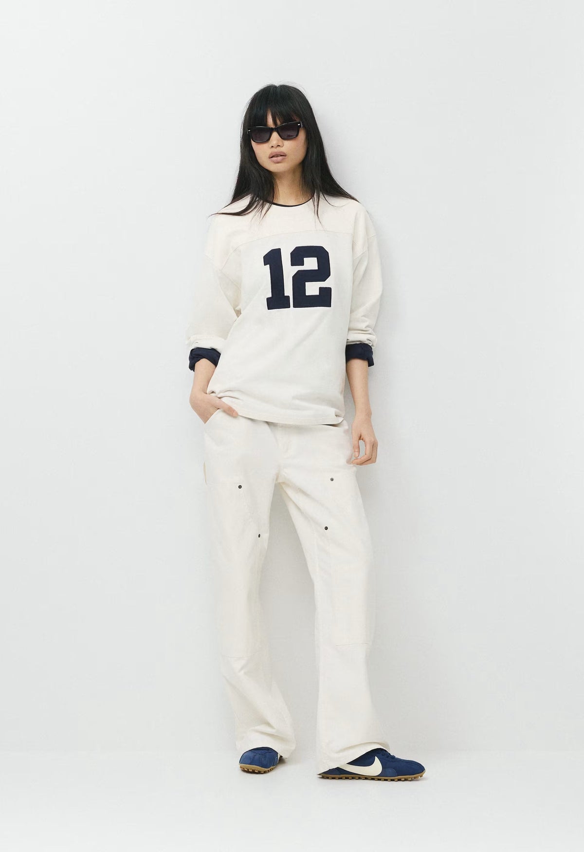 Mighty Cotton™ Ramos Longsleeve - LT BIRCH/ ADMIRAL