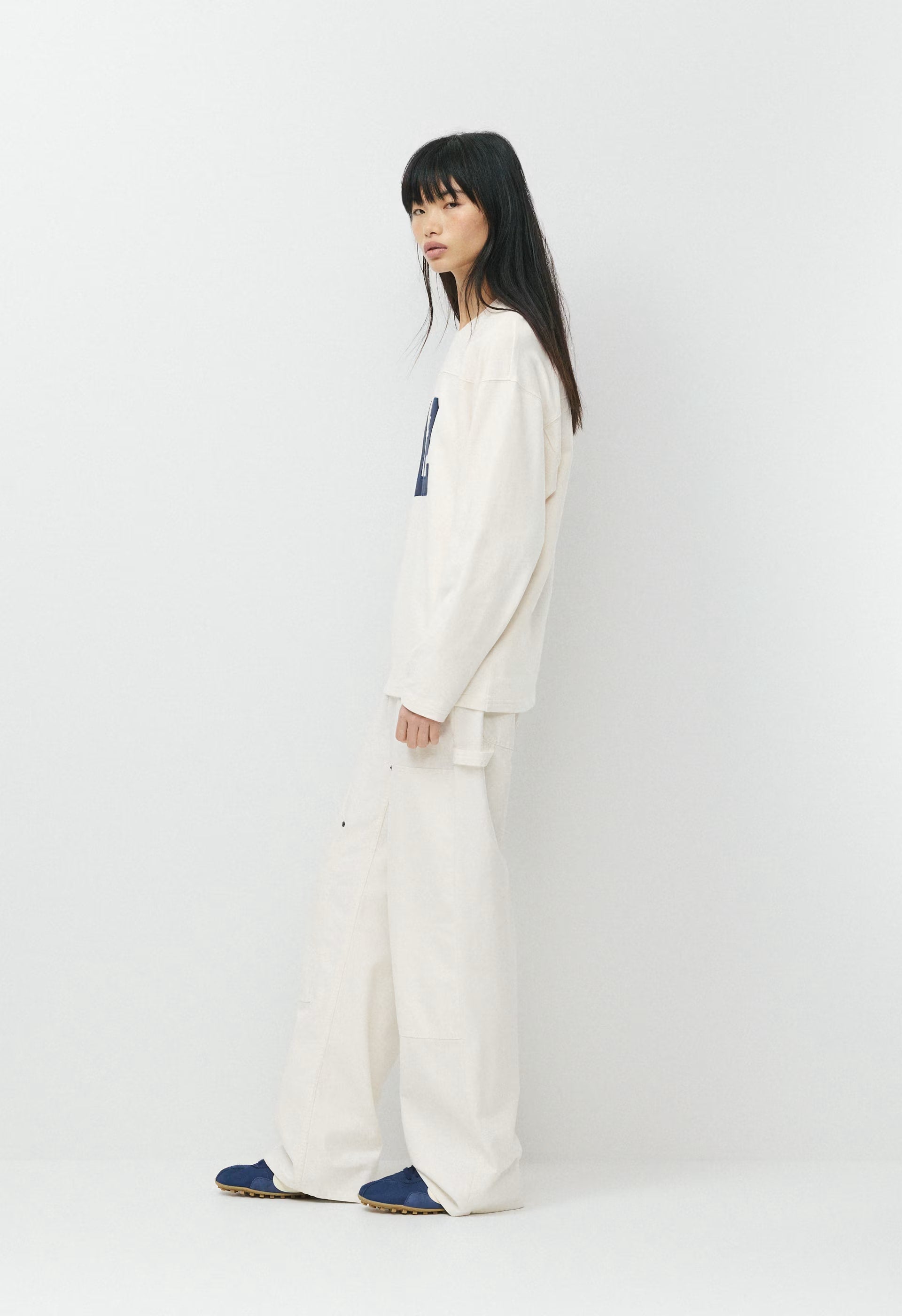 Mighty Cotton™ Ramos Longsleeve - LT BIRCH/ ADMIRAL