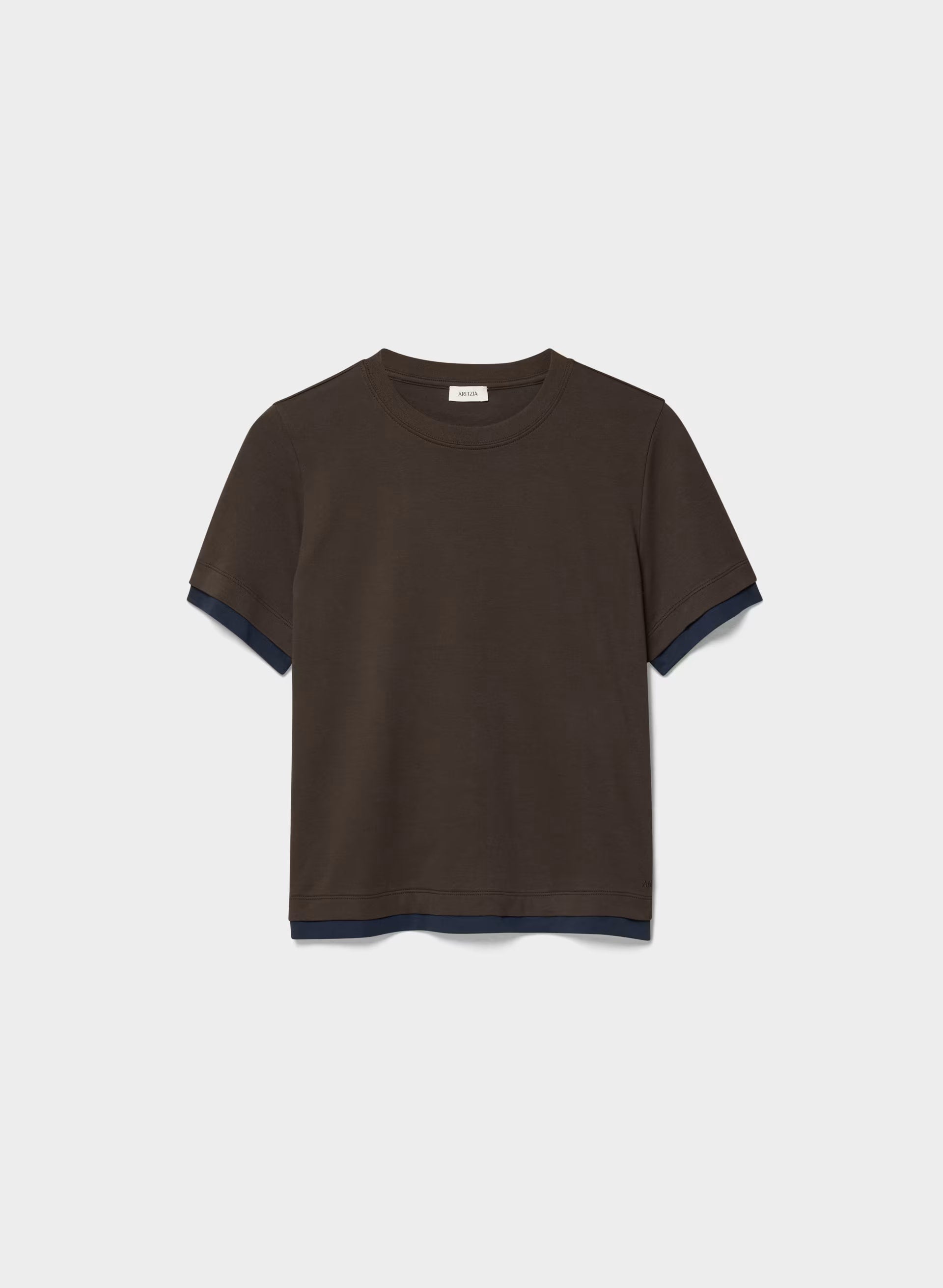 InterLock Cotton Function T-Shirt - CACAO NB BROWN/AD NAVY