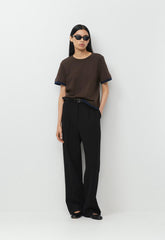 InterLock Cotton Function T-Shirt - CACAO NB BROWN/AD NAVY