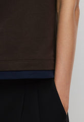 InterLock Cotton Function T-Shirt - CACAO NB BROWN/AD NAVY
