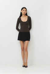 Original Contour Astral Longsleeve - CACAO NIB BROWN