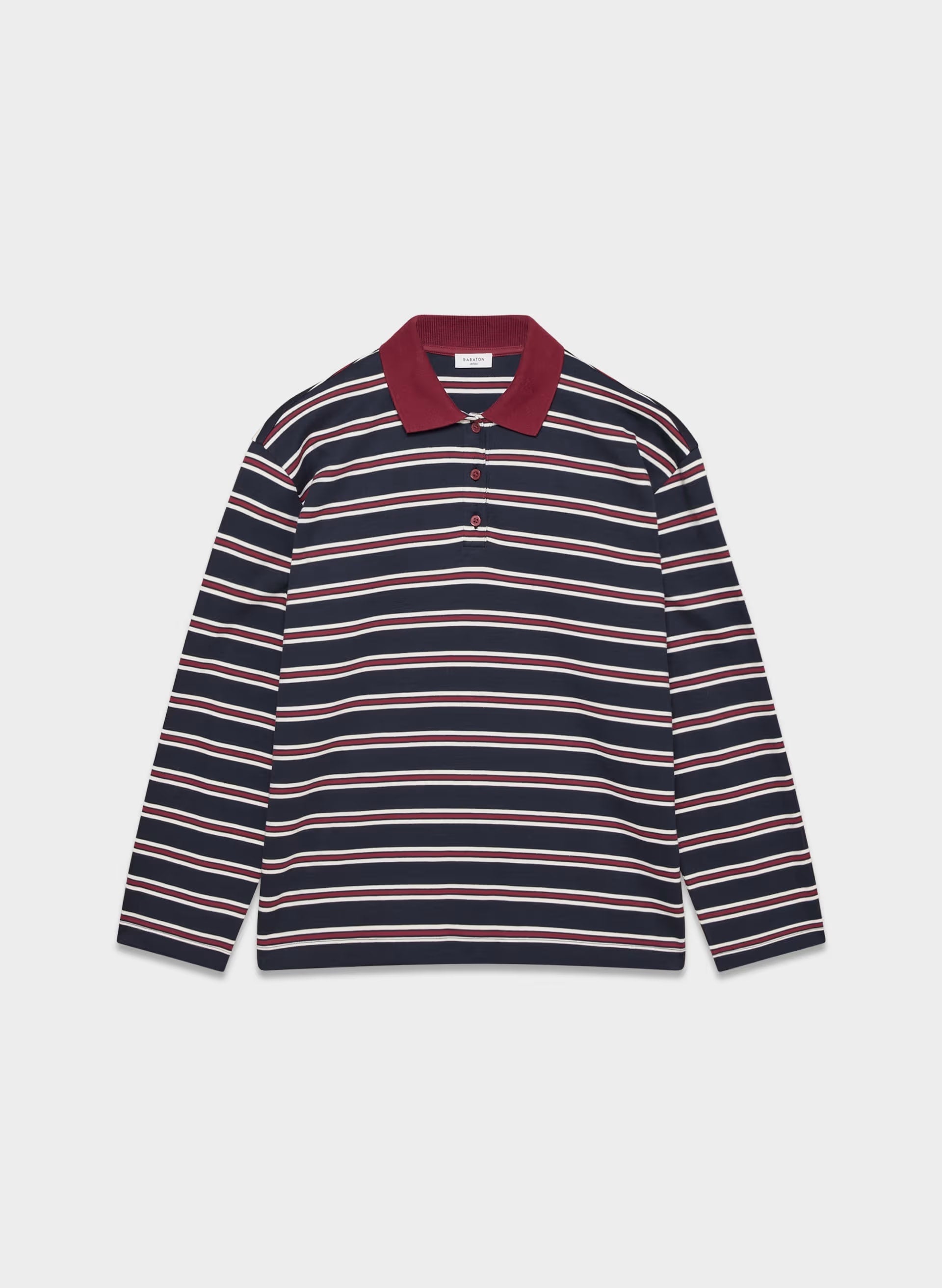 InterLock Cotton Eton Longsleeve - DK NT NVY /CORDOVAN