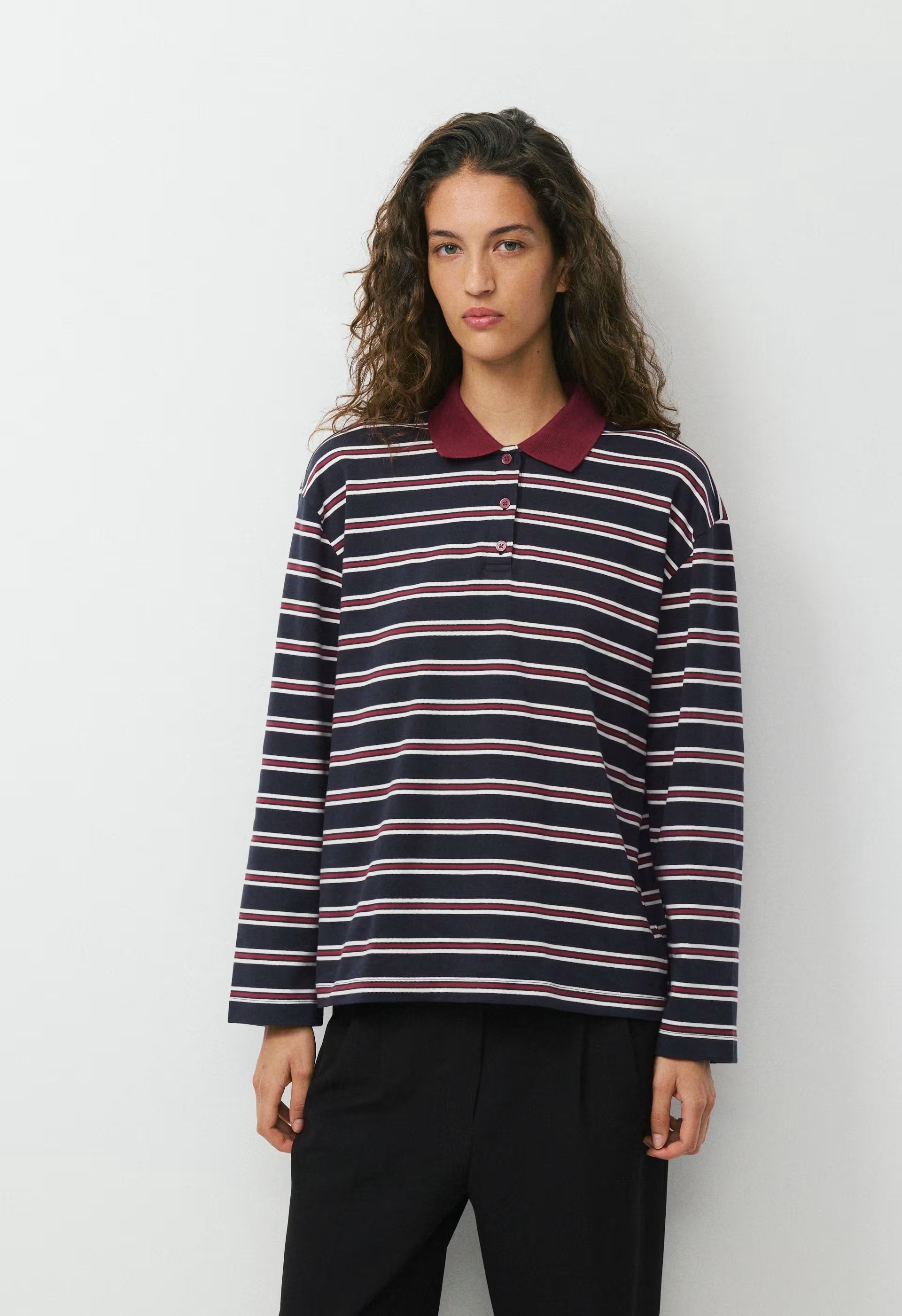InterLock Cotton Eton Longsleeve - CORDOVAN