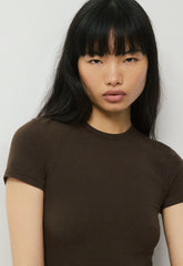 HomeStretch™ Smooth Tune T-Shirt - CACAO NIB BROWN