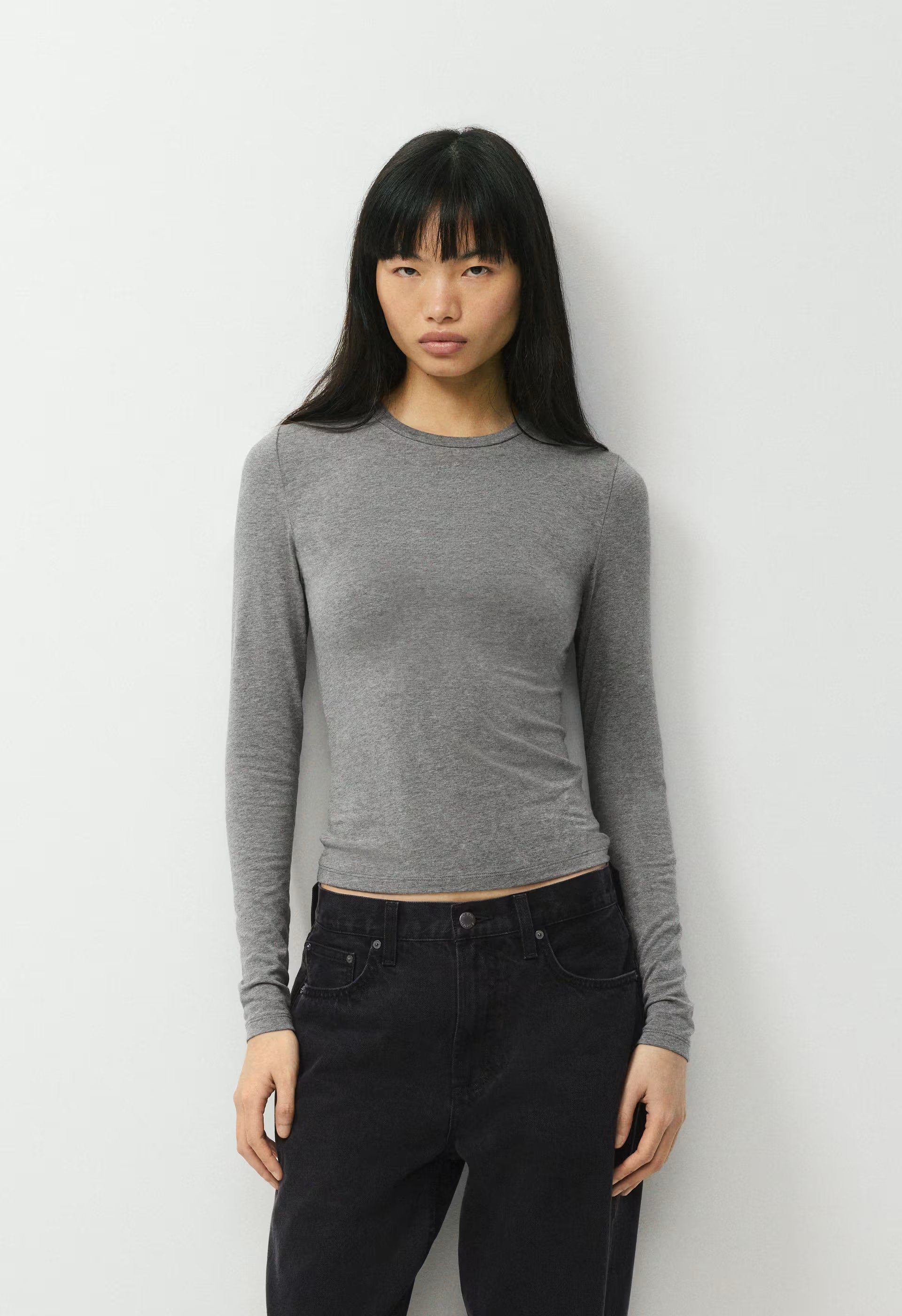 HomeStretch™ Smooth Solo Longsleeve - HEATHER DARK GREY