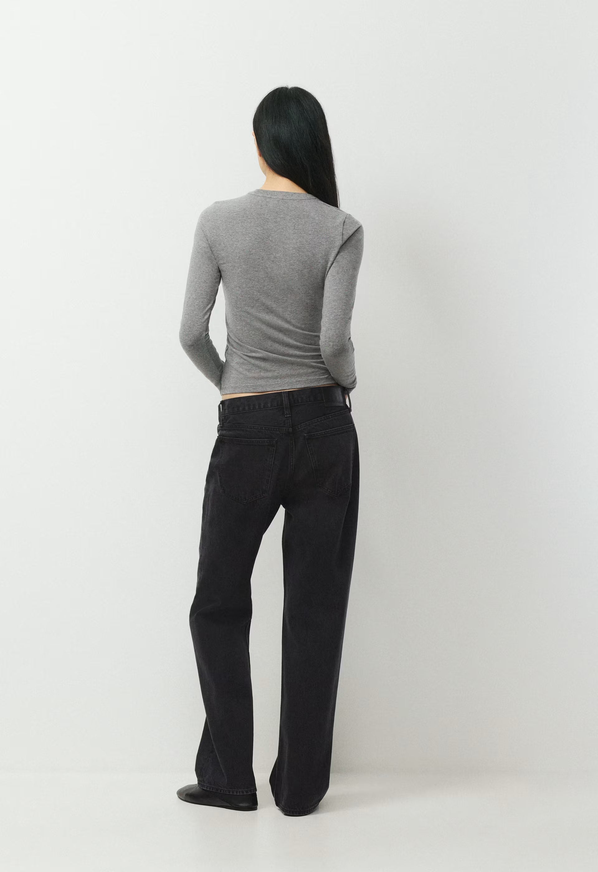 HomeStretch™ Smooth Solo Longsleeve - HEATHER DARK GREY