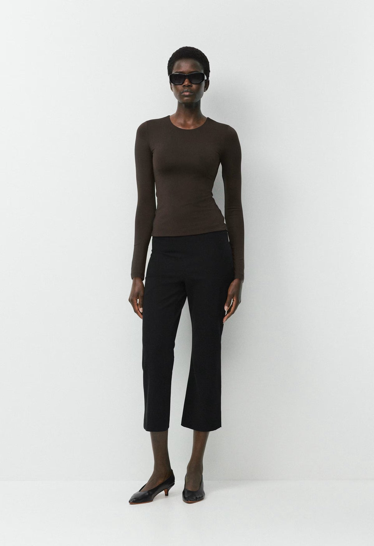 Original Contour Splendid Crew Longsleeve - CACAO NIB BROWN
