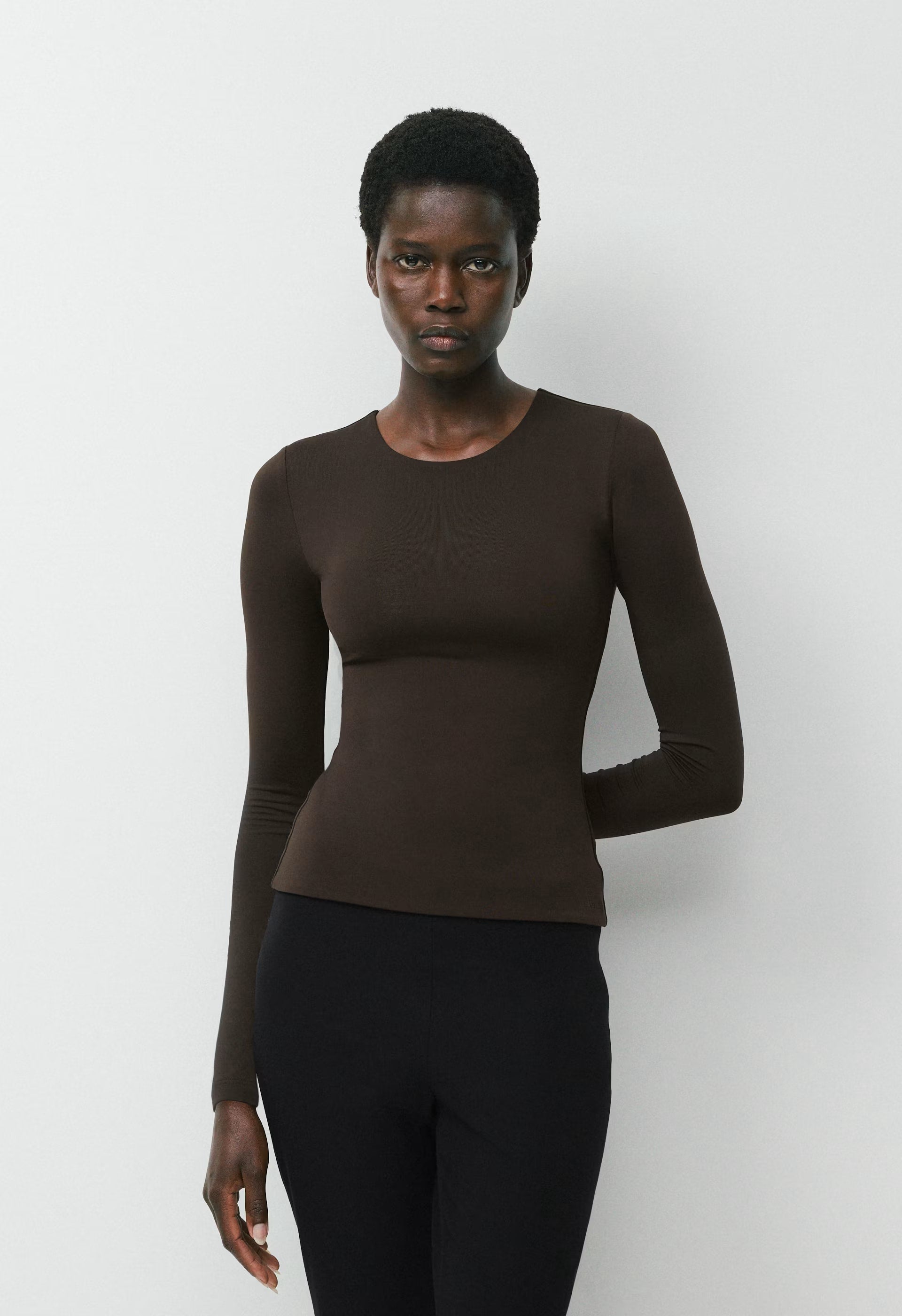 Original Contour Splendid Crew Longsleeve - CACAO NIB BROWN