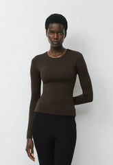 Original Contour Splendid Crew Longsleeve - CACAO NIB BROWN
