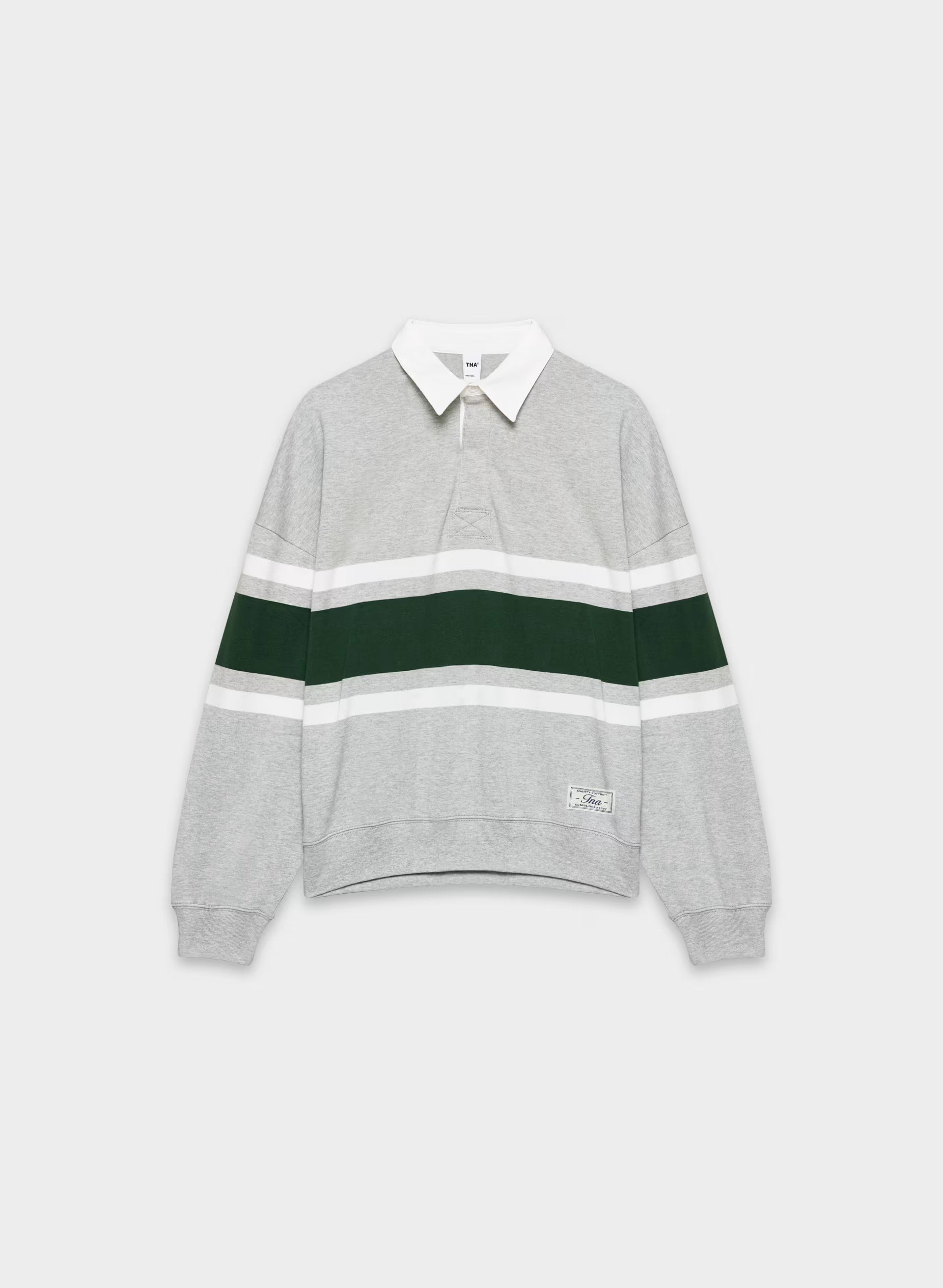 Mighty Cotton™ Lomu Polo - HTHR CHRM/ CAMPUS GRN