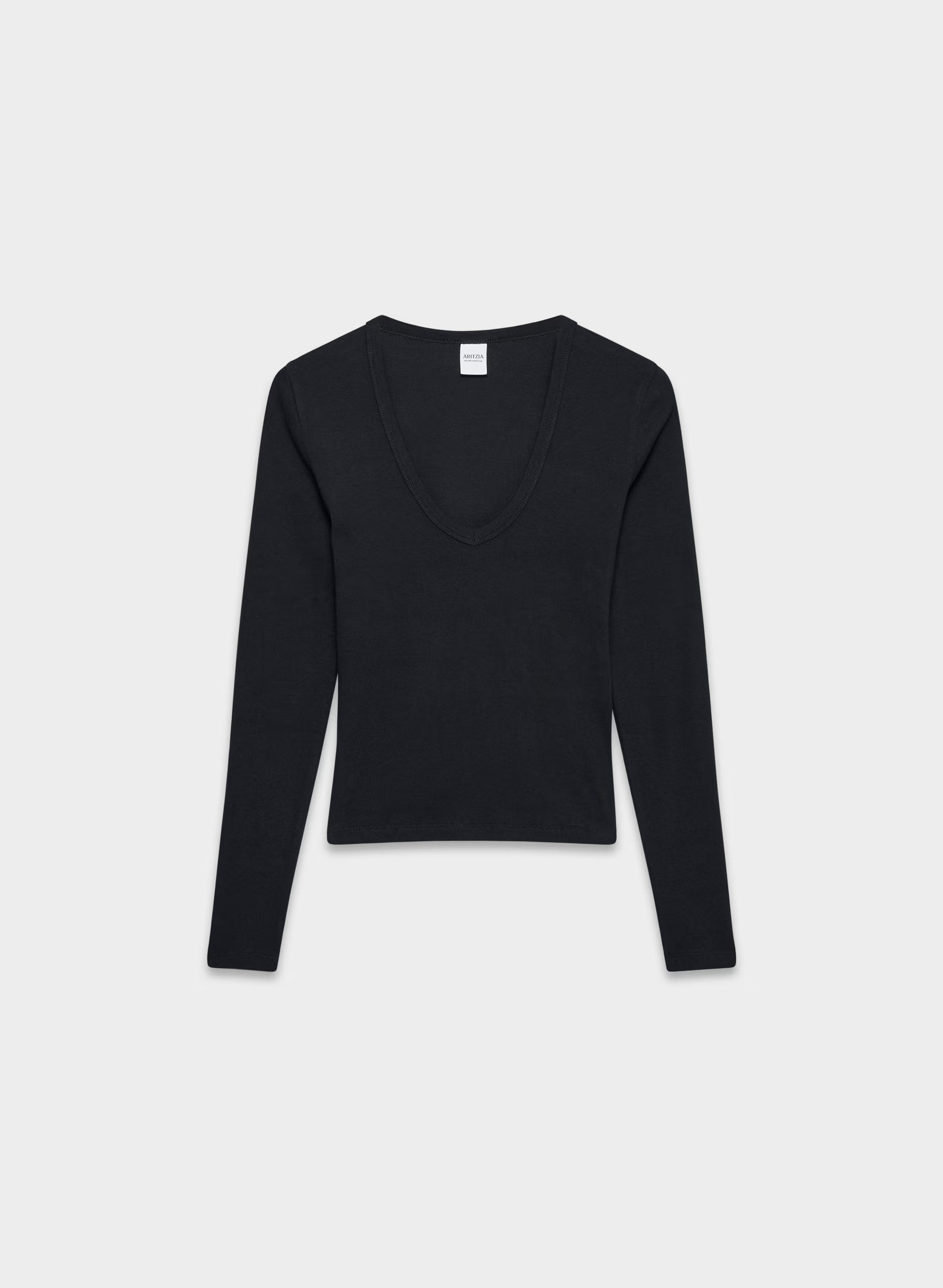 HomeStretch™ Rib Drift Longsleeve - BLACK