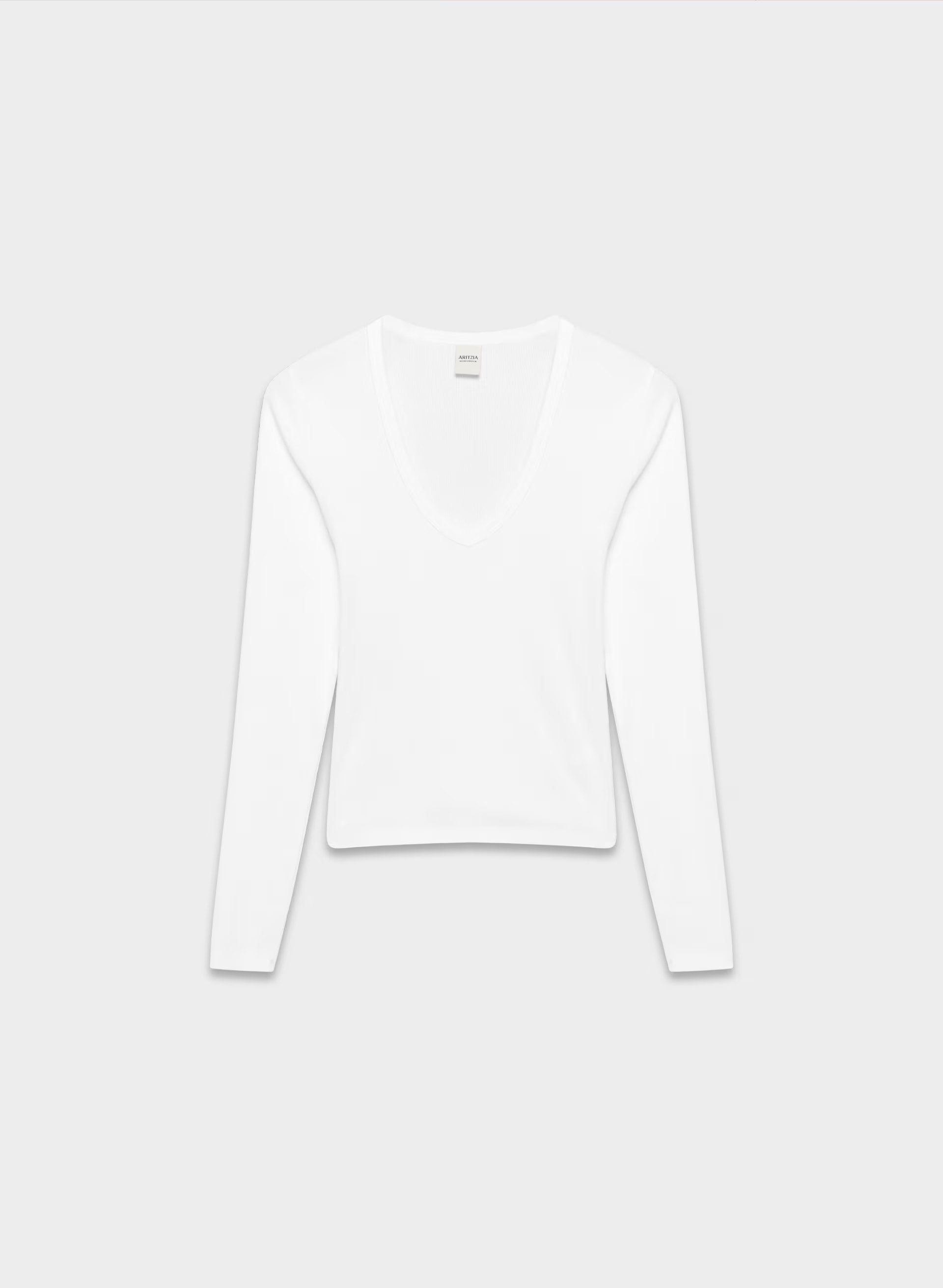 HomeStretch™ Rib Drift Longsleeve - WHITE