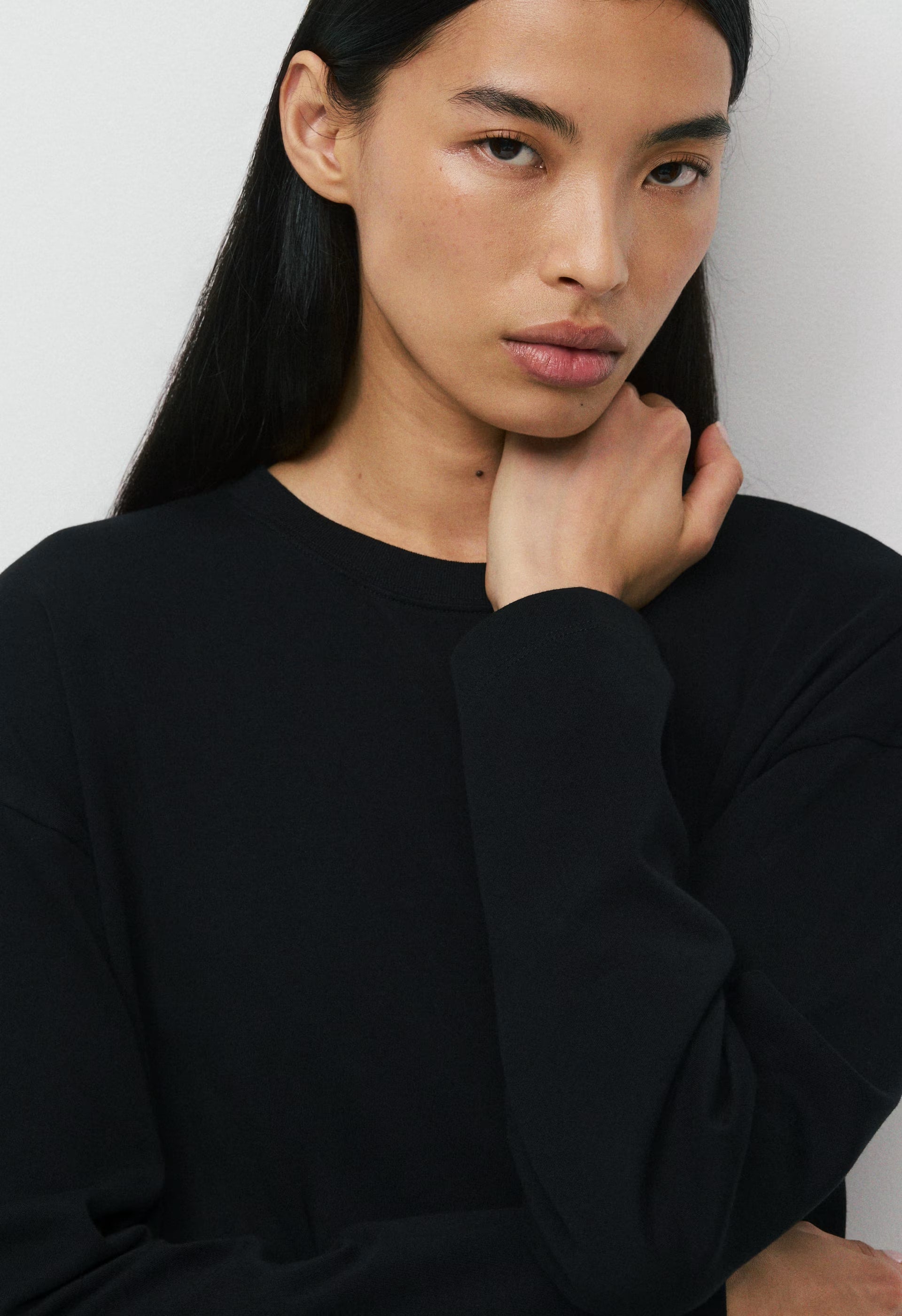 InterLock Cotton Steps Longsleeve - BLACK