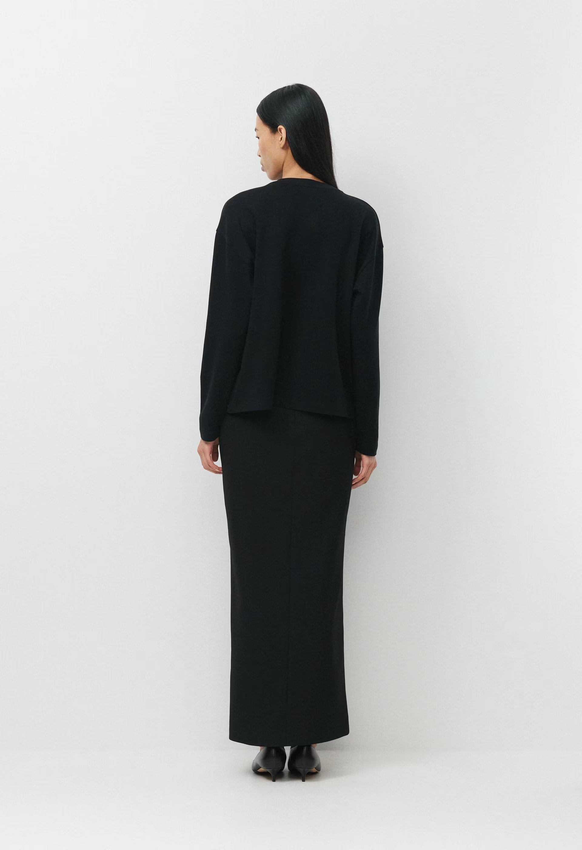InterLock Cotton Steps Longsleeve - BLACK