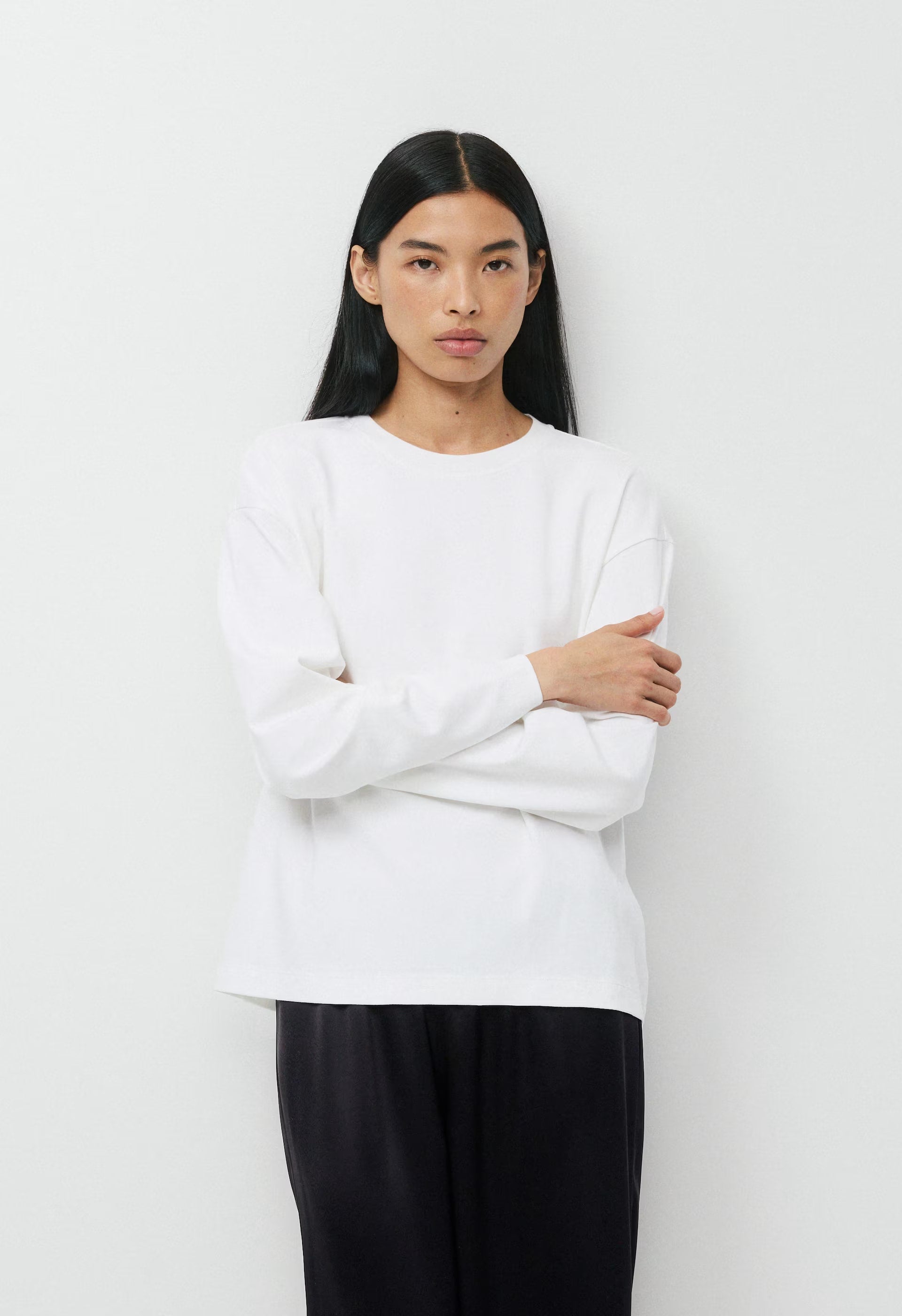 InterLock Cotton Steps Longsleeve - WHITE