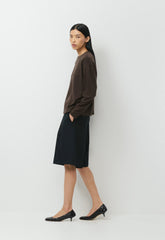 InterLock Cotton Steps Longsleeve - CACAO NIB BROWN