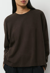 InterLock Cotton Steps Longsleeve - CACAO NIB BROWN