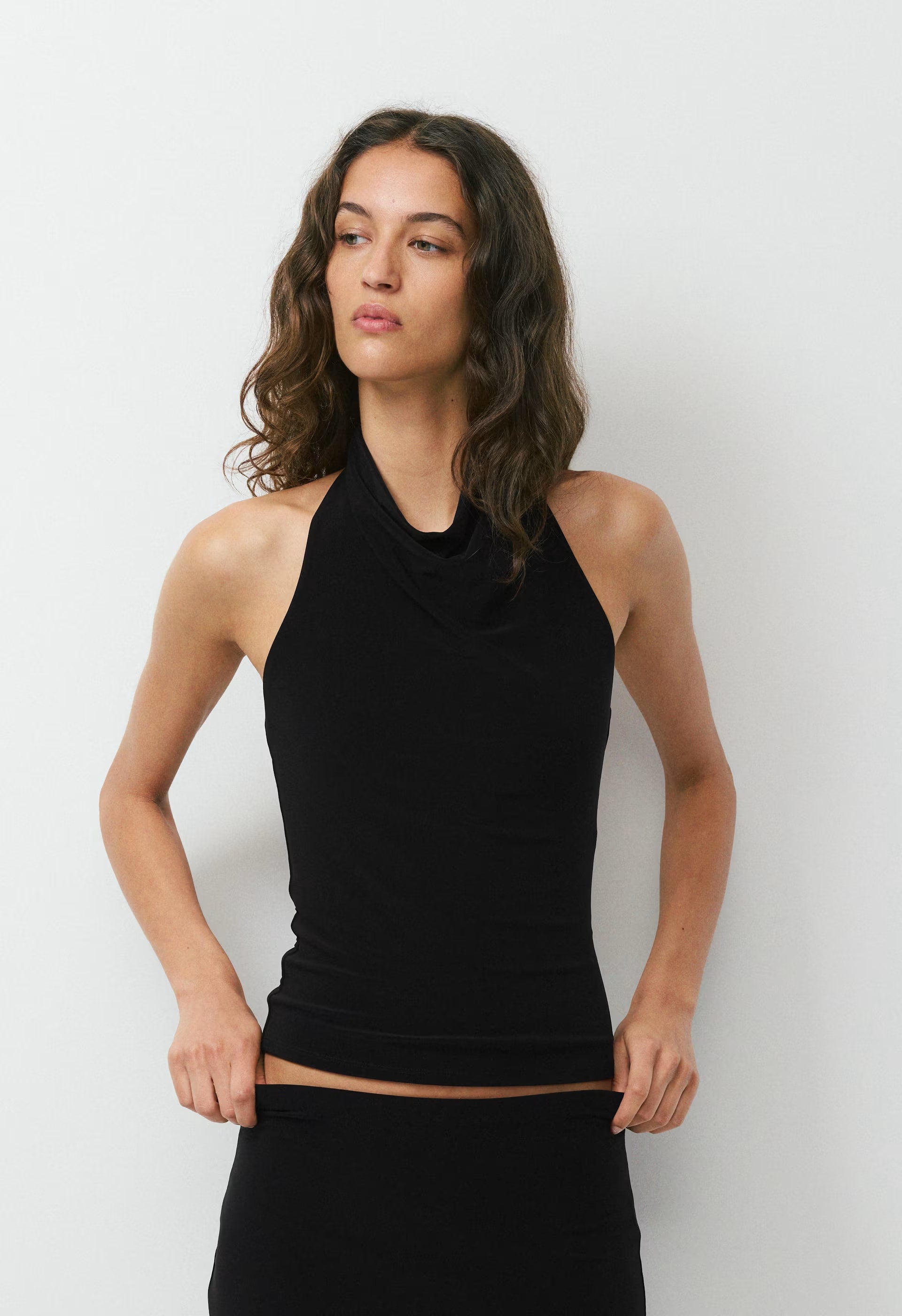 Smooth Matter™ Tower Halter Top - BLACK