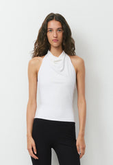 Smooth Matter™ Tower Halter Top - WHITE