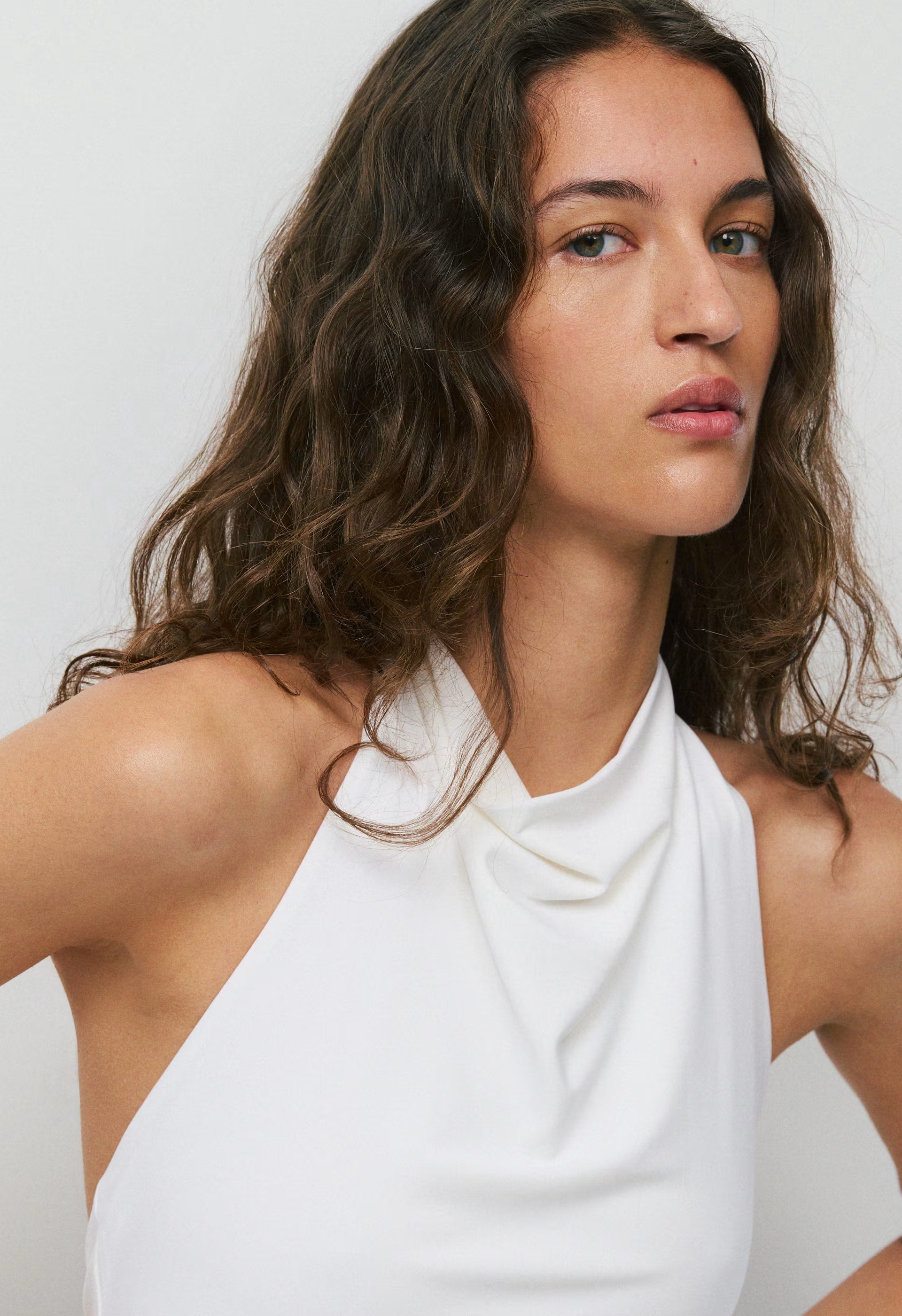 Smooth Matter™ Tower Halter Top - WHITE
