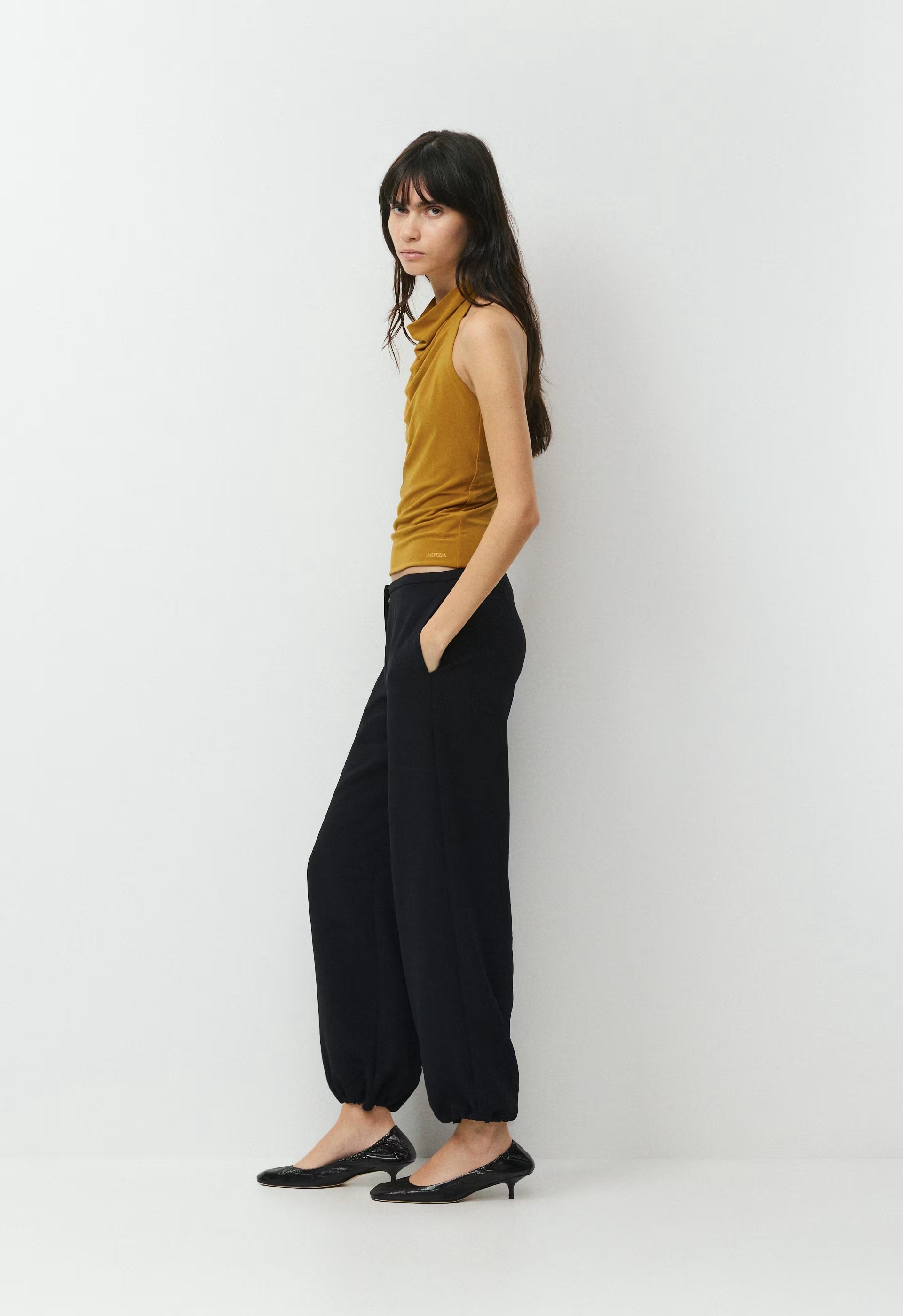 Smooth Matter™ Tower Halter Top - SHERRY OCHRE