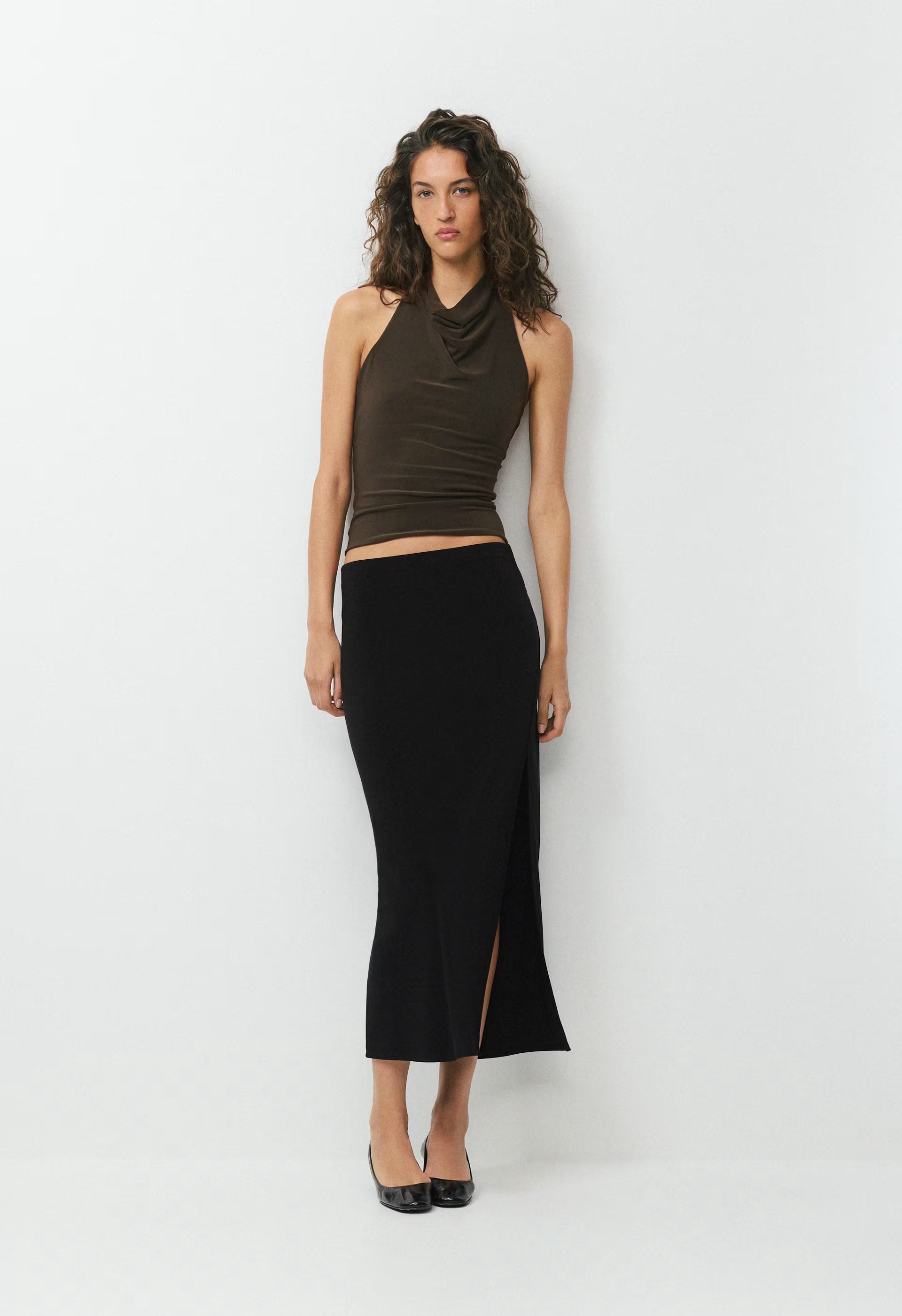 Smooth Matter™ Tower Halter Top - WHITE/ ADMIRAL
