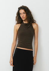 Smooth Matter™ Tower Halter Top - CACAO NIB BROWN
